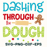 dashing through the dough svg - dxf - eps