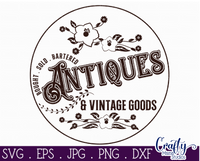 Antiques And Vintage Round Svg