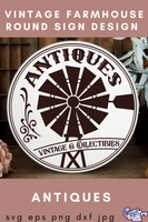 Antiques And Collectibles Round Svg