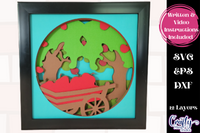 Apple Orchard 3D Shadow Box File