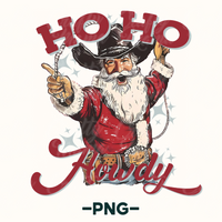 Ho Ho Howdy Santa Png