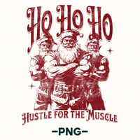 Hustle For The Muscle Santa Png