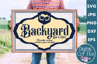 Backyard Bar And Grill Svg File