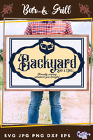 Backyard Bar And Grill Svg File