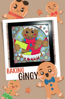 Baking Gingerbread Man 3D Shadow Box File