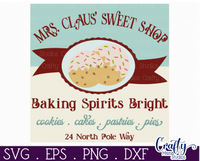 Baking Spirits Bright Christmas Sign