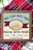 Baking Spirits Bright Christmas Sign