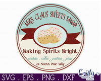 Baking Spirits Bright Round Retro Sign