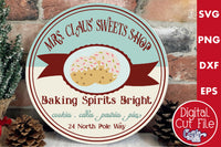 Baking Spirits Bright Round Retro Sign