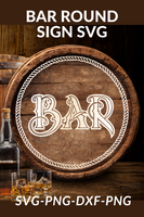 Bar Round Sign Svg