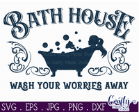 Bath House Vintage Svg File