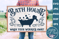 Bath House Vintage Svg File