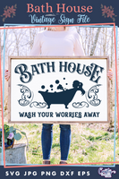 Bath House Vintage Svg File