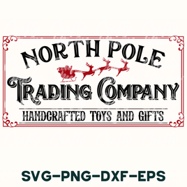 the north pole trading company logo