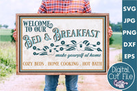 Bed And Breakfast Sign Svg File