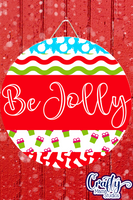 Be Jolly Mix And Match Christmas Round SVG