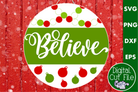 Cute Christmas Round Sign Bundle 1