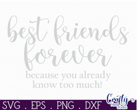 Best Friends Forever Round Svg