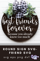 Best Friends Forever Round Svg