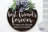 Best Friends Forever Round Svg