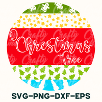 christmas tree svg - dxf - eps example