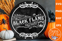 Black Flame Candle Co Vintage Round Svg