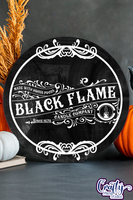 Black Flame Candle Co Vintage Round Svg