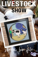 Cow Show 3D Shadow Box File