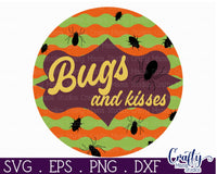 Retro Halloween Svg, Bugs And Kisses