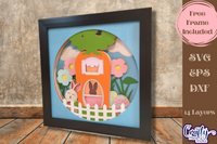 Bunny House 3D Shadow Box File