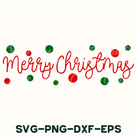 merry christmas svg - png - dxf - eps