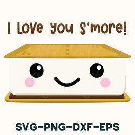 I Love You S'more Svg