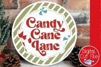 Round Retro Christmas Sign Bundle #1