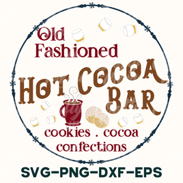 the old fashioned hot cocoa bar logo