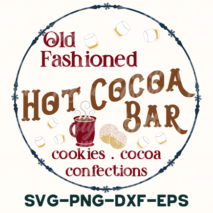 the old fashioned hot cocoa bar logo