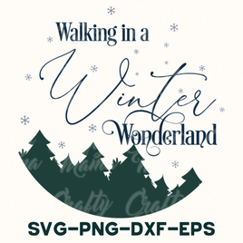 a winter wonderland svg - png - dxf - eps