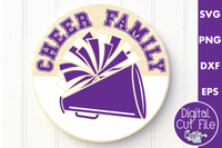 Cheer Family Round Sign Svg