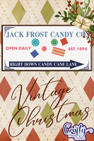 Christmas Candy Co Vintage Christmas Sign