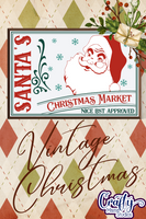 Christmas Market Vintage Christmas Sign