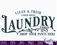 Clean And Fresh Laundry Vintage Svg