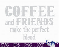 Coffee And Friends Round Svg