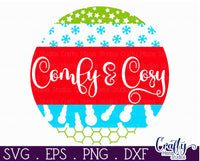 Comfy And Cozy Mix And Match Round SVG