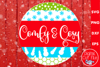 Comfy And Cozy Mix And Match Round SVG