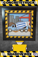 Concrete Truck 3D Shadow Box File