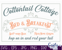 Cottontail Cottage Bed And Breakfast Svg