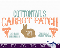 Cottontails Carrot Patch Svg File