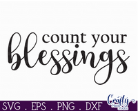 Count Your Blessings Svg