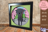 Couple In Love 3D Shadow Box File