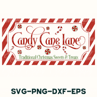 candy cane lane traditional christmas sweets and treats