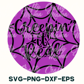 a purple circle with the words green day and purple spider web on it